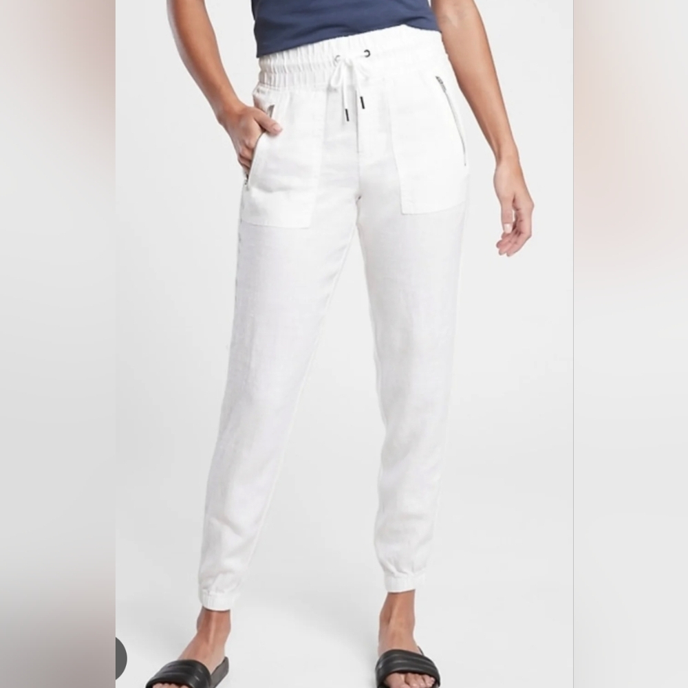 Athleta Cabo Linen Joggers